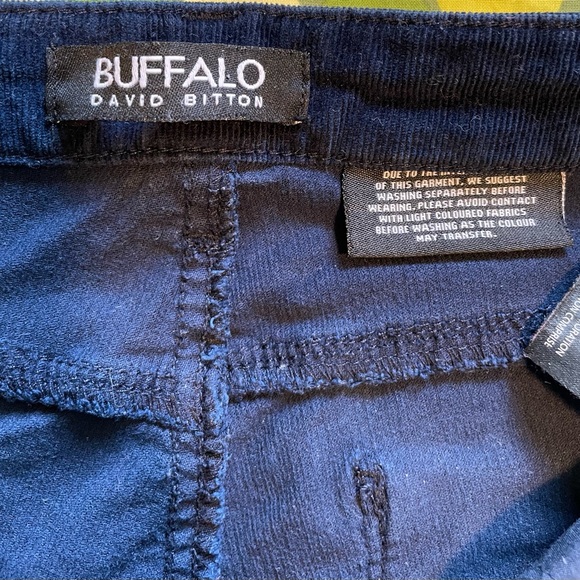 Buffalo corduroy, navy, mid-rise,slim fit stretch, size 8/32 - Picture 3 of 4